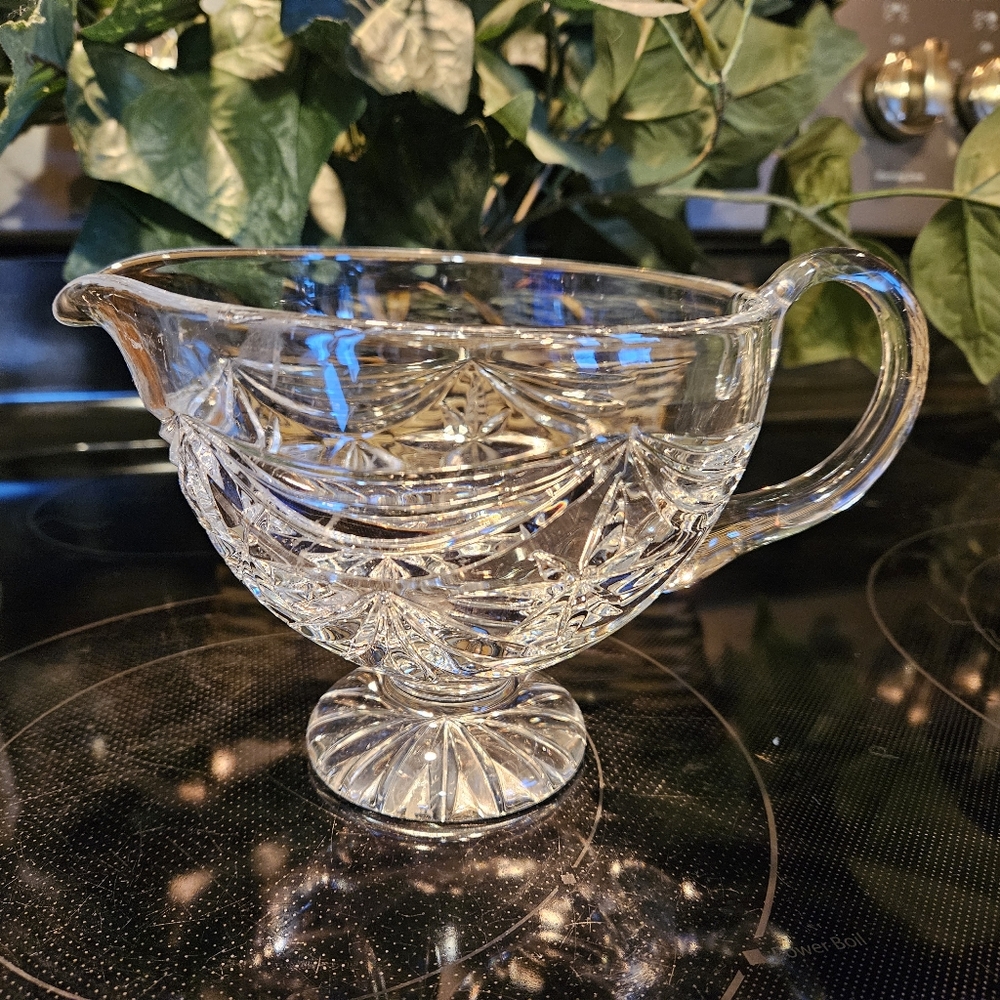 ROYAL DOULTON crystal Gravy boat dish